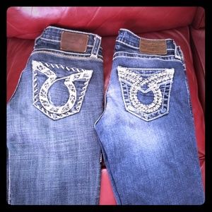 Two pair of Big Star Capri Jeans